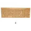 Clavier de souris combos 2,4 GHz Plugus sans fil et lecture Bamboo Wood Computer 1200DPI pour Office ordinateur portable Drop Livraison Ordinateurs OTBFH