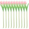 Fiori decorativi 10 pezzi Floro artificiale Faux TULIPI PIANTA TULIPI BOUQUET SET LIFE PU HASSEGGIO DEL SOGGIORE FINO SOGGIORI DELLA BRIDA DELLA BROSA DELLA