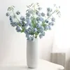 Dekorativa blommor 1 gren simulering blommor färgfast faux siden utvidgad verklig elegant campanula chic semester leveranser