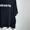 Camiseta de impressão de letra de alta qualidade camisetas de algodão lavado de algodão