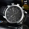 2021 Matte Leather Men's 5-pin WIS Platform Quartz Watch