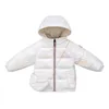 Giù per il bambino russe russe snowsuit 2024 bambine cartone animato vento per bambini con cappuccio con cappuccio per outwear calda per abbigliamento caduta calare otmfe