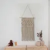 Tapisserier Macrame Wall Hanging Woven Tapestry Boho Chic Tassels Pendant Bohemian Art Bedroom vardagsrum Bakgrund Heminredning