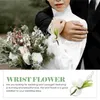 Fleurs décoratives Décor de mariage fausse fleur boutonnière accessoires pographiques