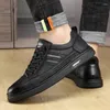 Casual schoenen beroemde merken heren hoogwaardige lederen Britse mode platte loafers sneakers sapato masculino