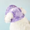 Tie de vêtements pour chiens teinture du chapeau de compagnie mignon matériau de coton