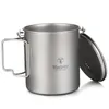 Tomshoo Pot 075L09L11L16L2L28L Ultraleicher Hänge w Deckel und faltbares Griff Outdoor Camping Küchengeschirr 240306