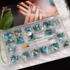 Наклейки Оптовые 240 шт./480pcs/1000pcs/2000pcs ++ 1boxed Prantback Nail strinestone Geometric Crystal Gem для Diy Manicure Nail Jewelry 1############