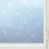 Window Stickers 1PC Translucent Frosted Rattan Pattern Film Electrostatic Kitchen Sliding Door Glass