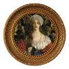 Frame Antique Vintage Round Photo Frame Baroque Tabletop Photo Holder Wall Mounted