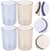 Tasses 4 pcs tasse de salle de bain gobelet de lavage de bouche tasses gobelets en plastique