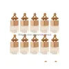 Essential Oils Diffusers Stock Car Hanging Glass Bottle Empty Per Aromatherapy Refillable Diffuser Air Fresher Fragrance Pendant Ornam Dhxnu