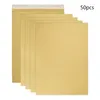 Gift Wrap 50Pcs Brown Kraft Paper Bag File Holder 9.01x12.75in Quick Self Seal