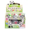 Gum 12 set/lot creative panda gum set schattige schrijftekening rubberen potlood gum voor kindercadeaus voor kinderen