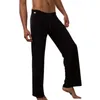 Active Pants Men Yoga Niski pasa sznurka prosta luźna piżama cienkie sporty wygodne sprężyste spodnie