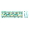 Combos del mouse del teclado Lindo 2.4g Conjunto silencioso inalámbrico Portable 68 Clave Arone Purple Verde para tableta para iPad PC Laptop Drop entrega Com OT7PO