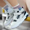 Atletisch Outdoor Design Kinderen Sneaker Boys Shoes Skateboard Kinderen Casual schoenen Autumn Sport Tennis High Top Sneaker voor jongens Gratis verzending 240407