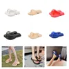 Slippers Summer Outdoors Womens Beach Rubber Sandal Sandal Luxurys Designer Mules Sandale Casual Blue Shoe Man Slides Travel Pool Sliders