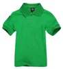 Kinderen Polo T -shirt Kinderen Rapel Korte mouwen Baby Polos T -shirt Boys Tops Kleding Borduurwerk