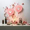 Dekoratif Çiçek Sevgililer Günü Aşk Çelenk Düğün/Parti Sahnesi Dekorasyonu Ev/Bahçe/Festival Çelenk Süsleri Kapı Asma Kolye