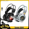 Mobiltelefonörlurar Somic G941 Wired hörlurar Gamer hörlurar Denoise -spel hörlurar låg fördröjning med mikrofonhuvudset 7.1 Stereo Sound Headset Y240407