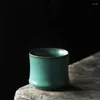 Tazze di piattini in stile giapponese tazza da tè in ceramica creativa ufficio di bambù master tè tazza bevande domestiche retrò tazza di acqua potabile