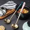 Spoons Large Household Spoon Serving Stainless Steel Sopear Long Handle Pot Colander Kitchen Ware Cutlery