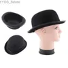 Wide Brim Hats Bucket Bombin Hat Bowler Black Derby Top Jazz Stage Carnival Costume Theater Magic yq240407