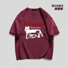 Frauen T-Shirt American Layered Cat Print reines Baumwoll-Kurzärärmel-T-Shirts für Männer und Frauen im Sommer 2024 Neues süßes koreanisches Mode Top H240407