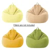 Chair Covers 100x120cm Zipper Gaming Without Filler Solid Bean Bag Sofa Cover Outdoor Indoor Furniture Protection Accessories Cotton Linen