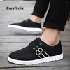 Casual schoenen Cresfimix mannelijke plus maat comfortabele veer veter omhoog mannen