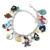 Länk armband steven universum armband karaktärer tema multi charm metall personlighet anime smycken för vän festival gåvor