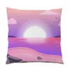 Kissen Landschaft Dekoration Home Decor Nature Szene Kissenbezug Pflanze Strand Dekorative Abdeckung Polyester Leinen Samtsofas E0736