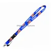 PERSPETTO CHIETTO TRUST LANYARD KEYCHAIN USA FLAG ID BAGGIO Distintivo Tasta Tastud Ring Straps per la consegna mobile Delivery Home Garden Festive Forniture Eve Dhzeh