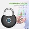Blocca Raykube PQ1 Smart Fingerprint Padlock IP65 TUYA BLE BLE REMOTE UNCLOCK USB UNCOCK UNCOCK ANTITHEFT ANTIFT ARBACK PORTA