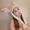 Pinch Hat kommer att flytta Rabbit Ears Animal Plush Hat Uppblåsbar ballonghatt Rolig present Cap Performance Video Selfie Caps Lovely 240403