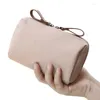Cosmetic Bags Simple Solid Color Women's Makeup Bag 2024 Waterproof Purse Play Carry