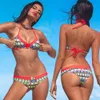 Sexy Split Brasilian Swimsuit Bikini biquíni de dupla face de biquíni