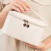 Bolsas de almacenamiento Bolsa de maquillaje de pastel multipropósito para mujeres escritorio portátil con gran capacidad de viaje de viaje y cosméticos