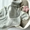 Filtar född baby badhandduk 6 lager gasväv muslin swaddle bomull ta emot swaddling wrap spets langer blöjor sängkläder