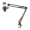 Stand Extendable Recording Microphone Holder Suspension Boom Scissor Arm Stand Holder with Microphone Clip Table Mounting Clamp