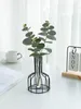 Vasi Nordic Fiori artificiali Vaso Ins Flower Metal Plan Plan Iron Linea Gold Solid Rack Table Decor