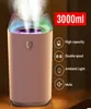 EZSOZOD FUMIDIFIER 3L AIR -luftfuktare Essential Oil Arom Diffuser Double Munstycke med Coloful LED -lätta ultraluktor AROM198H1695241