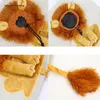 Cat Carriers 2024 Backpack Carrier Cute Little Lion Shaped Shoulder Bag Funny Dog Small Pets Canvas Go Out Tote Pet Travel Bags