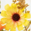 Fleurs décoratives 5pcs tournesols artificiels faux bouquet de mariée de fête de mariage de maison de maison de maison po accessoires en soie (sans vase)
