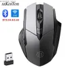 Souris sans fil souris 2,4 GHz Bluetooth 5.0 / 4.0 Gaming Mouse Charge 6 bouton muet efficace adapté aux ordinateurs portables de jeu PC Y240407