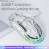 Möss Aula SC660 Wireless Bluetooth Gaming Mouse 10000DPI Optical Sensor Macro Programmerbar Ergonomisk bärbar dator Gaming Mouse Y240407