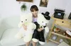 Filmer TV PLUSH Toy 2st/Pair 20/40CM Wedding Bear Coar Plush Toys Teddy Bear Doll Wedding Gift Bear Brud Brudgum Julklappar till Women Girl 240407