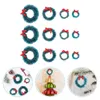 Dekorative Blumen 12 PCs Haushaltsschwisser Girlande Weihnachtsbaum -Dekorationen Kränze Clearance natürliche Seide Hanging Schmuck