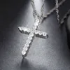 Rinntin On56 Fashion Men Women Accessori Gioielli all'ingrosso Bling Cubic Zirconia Croce Cross Diamond Collane